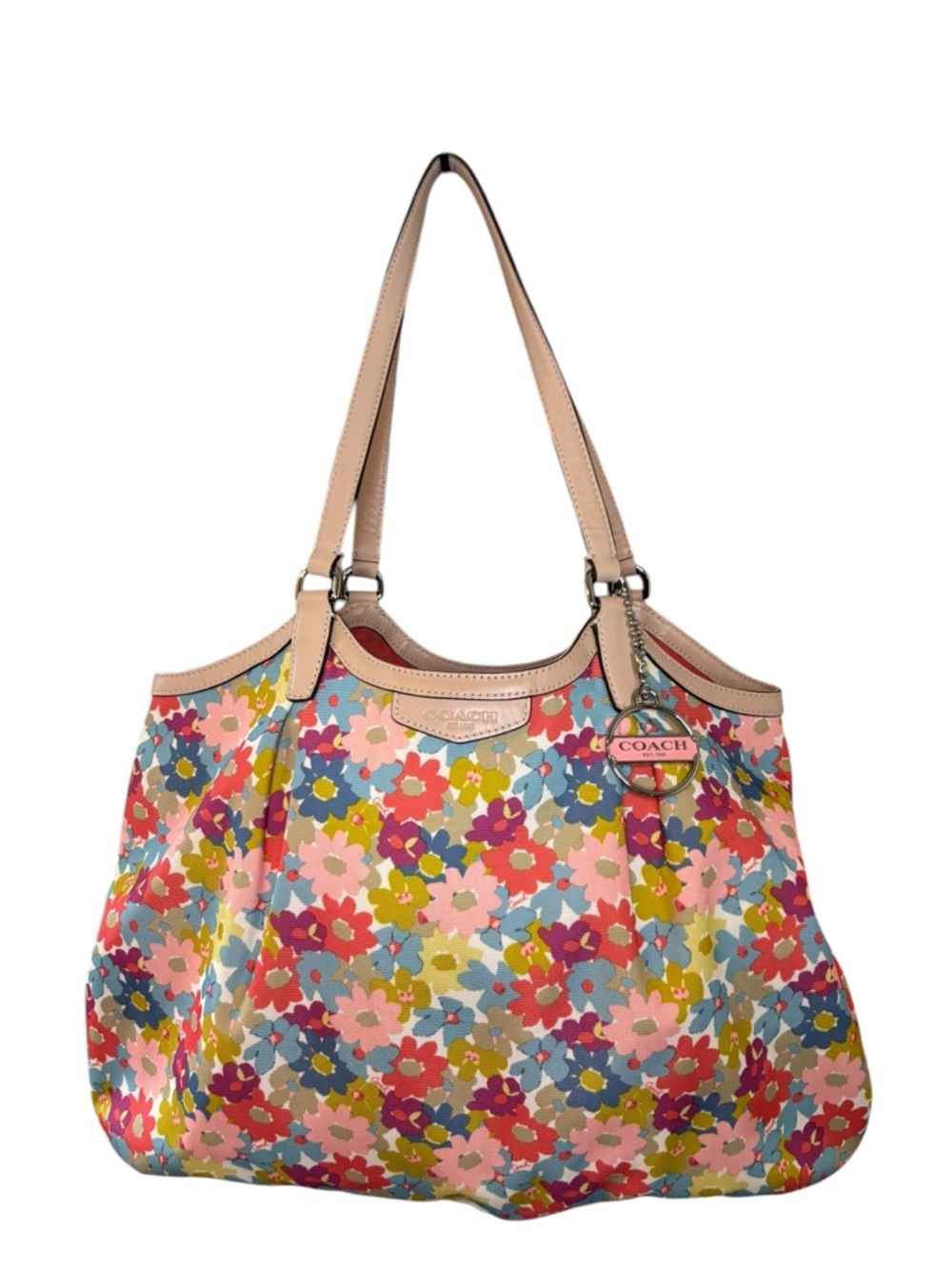 Coach Peyton Canvas Shoulder Tote Bag F28931 Leather Trim Large | 2013 - Picture 3 of 7